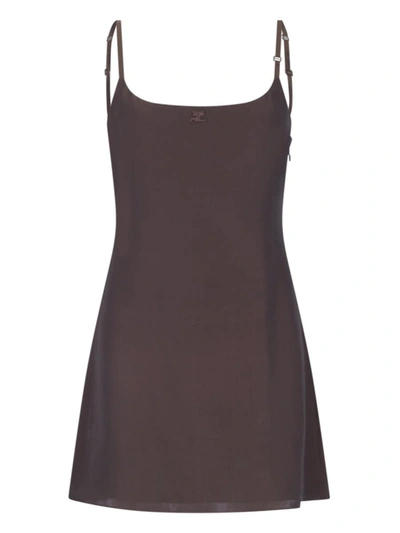 Courrèges Dresses In Brown