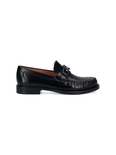 Ferragamo Flat Shoes In Black