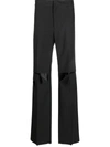 GIVENCHY GIVENCHY RIPPED WOOL TROUSERS