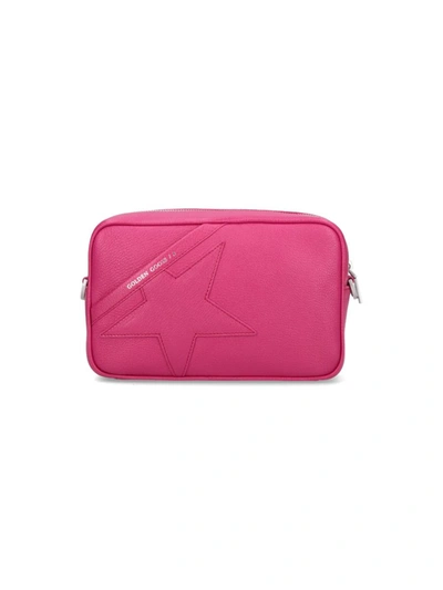 Golden Goose Shoulder Bag In Fuxia Leather In Pink