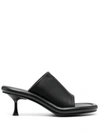 Jw Anderson Black Bumper Tube Sandals In 999 Black