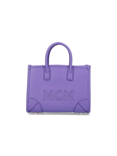 Mcm Clutch In Violet