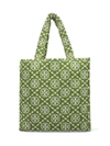 Tory Burch T Monogram Terry Tote Bag In Green