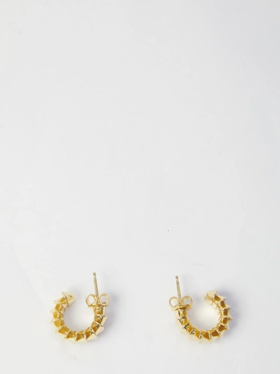 Bottega Veneta Triangle Earrings In Gold