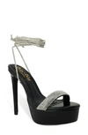 CHASE & CHLOE ALESSIA RHINESTONE PLATFORM SANDAL