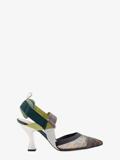 Fendi Slingback In Green