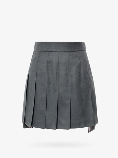 Thom Browne Mini Skirt In Med Grey