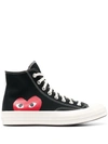 Comme Des Garçons Play X Converse Chuck Taylor Canvas High-top Sneakers In Black