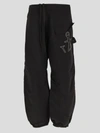 Jw Anderson Twisted Joggers In Black