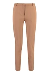 Pinko Trousers With Slit At The Back In Skin