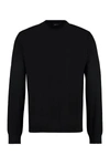 Versace Silk And Cotton Blend Sweater In Black