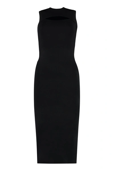 Victoria Beckham Knitted Dress In Black