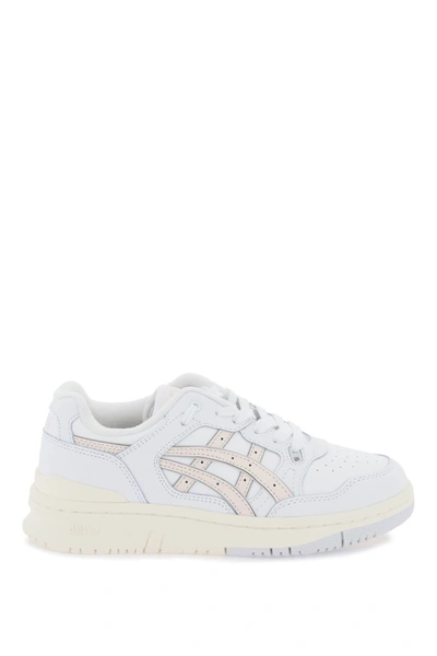 Asics Ex89 Sneakers In White,pink