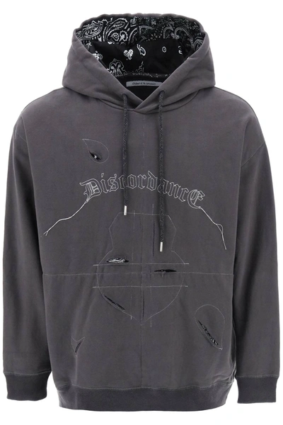 Children Of The Discordance Hoodie With Bandana Detailing In Grey