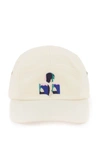 Isabel Marant Ivory Cotton Tedji Baseball Cap In White