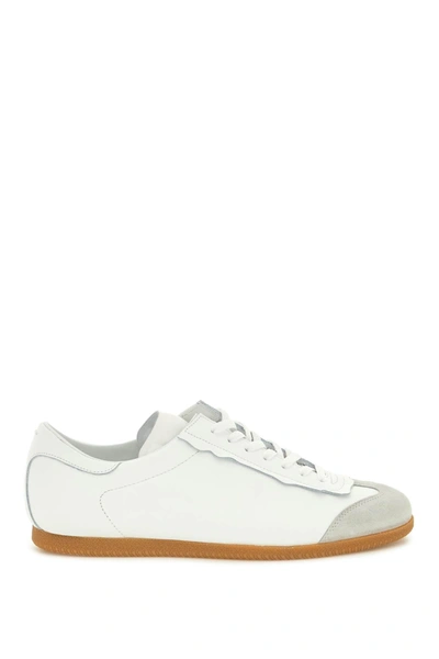 Maison Margiela Panelled Low-top Sneakers In White