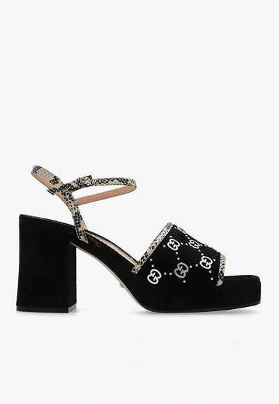 Gucci Leather Sandals In Black
