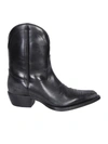 Dsquared2 Leather Ankle Boot In Black