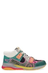 GUCCI GUCCI ULTRAPACE HIGH-TOP LEATHER AND TECHNICAL FABRIC SNEAKERS