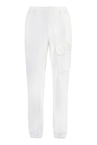 Ten C Cotton Track-pants In Ivory