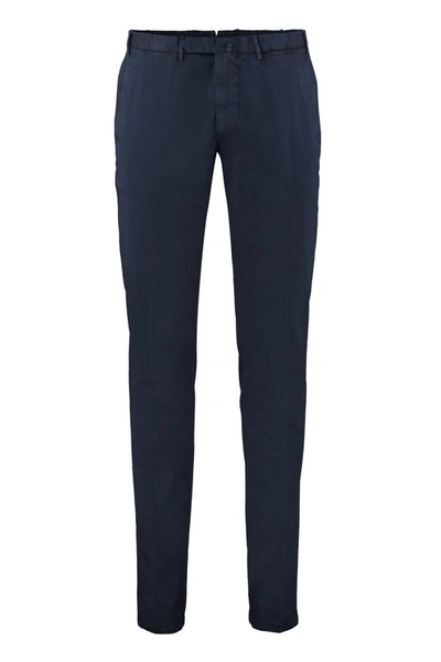 The (alphabet) The (pants) - Cotton Chino Trousers In Blue