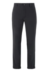 The (alphabet) Tailored Cuffed Trousers In Black