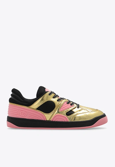 Gucci Basket Low-top Sneakers In Multicolor