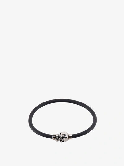 Alexander Mcqueen Man Bracelet Man Black Bracelets