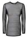 Alessandro Enriquez Striped Metallic Black/multicolor Shirt In Black