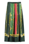 GUCCI GUCCI PRINTED PLEATED SKIRT