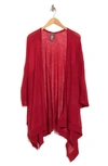 Vince Camuto Rib Knit Topper In Red