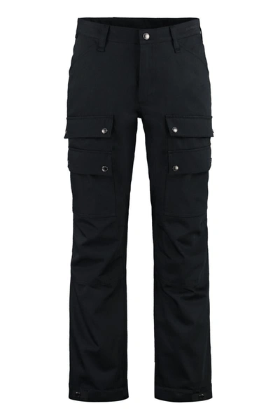 Burberry Carmelo Straight-leg Cotton-twill Cargo Trousers In Black