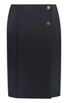 GIVENCHY GIVENCHY GABARDINE WRAP SKIRT