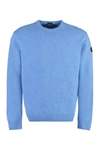 Paul & Shark Wool-blend Crew-neck Sweater In Blue
