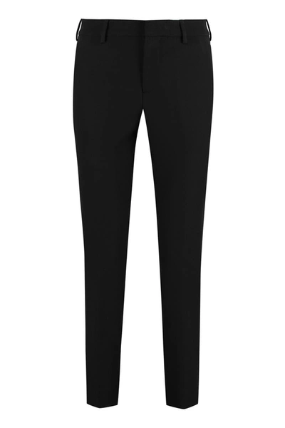 Pt01 Pt Torino New York Techno Fabric Tailored Trousers In Black