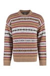 Woolrich Fair Isle Crew Neck Jumper In Multicolor