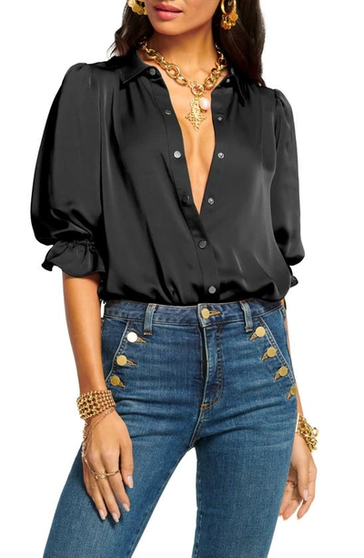 RAMY BROOK RAMY BROOK DINA MATTE SATIN BODYSUIT