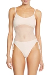 Robin Piccone Pua Mio One-piece Swimsuit In Ecru