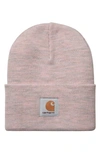 Carhartt Acrylic Watch Hat In Pink & Purple