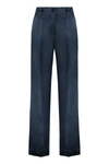 P.a.r.o.s.h High-waisted Tailored Trousers In Blue