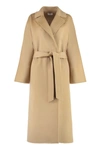 P.a.r.o.s.h Wool Coat In Beige