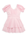 Katiej Nyc Girl's Delilah Dress In Baby Pink