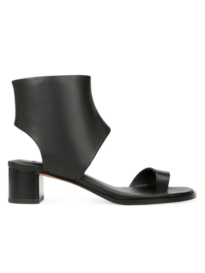 Vince Women's Ada Leather City Sandals In Black Leather