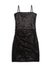 Katiej Nyc Girl's Maddy Sequin Dress In Black