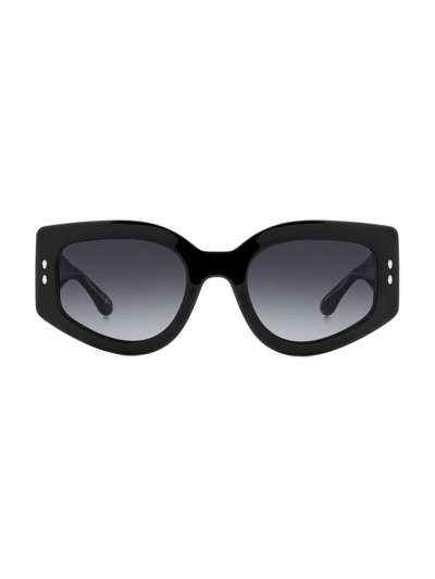 Isabel Marant 53mm Gradient Square Sunglasses In Blue