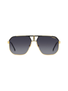 Carrera Men's 62mm Stainless Steel Navigator Sunglasses In Matte Gold Black Grey