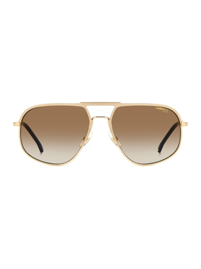 Carrera Men's 60mm Stainless Steel Pilot Sunglasses In Gold Brown