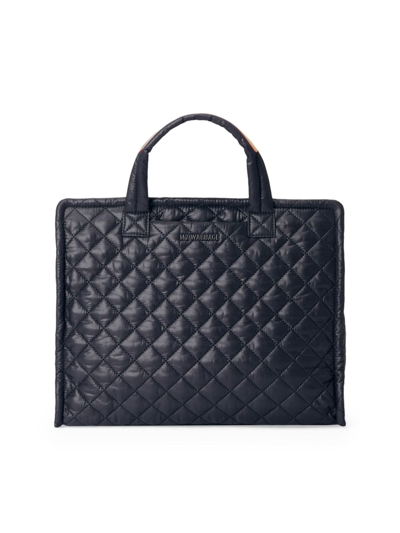 Mz Wallace Metro Medium Box Tote In Black