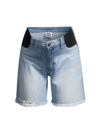 NOM MATERNITY WOMEN'S MONTAUK MATERNITY DENIM SHORTS