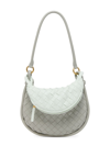 Bottega Veneta Gemelli Small Intrecciato Shoulder Bag In Agate Grey